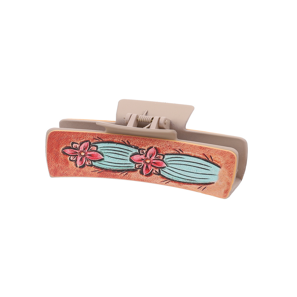 WESTERN COWBOY STYLE PU LEATHER HAIR CLIP LARGE