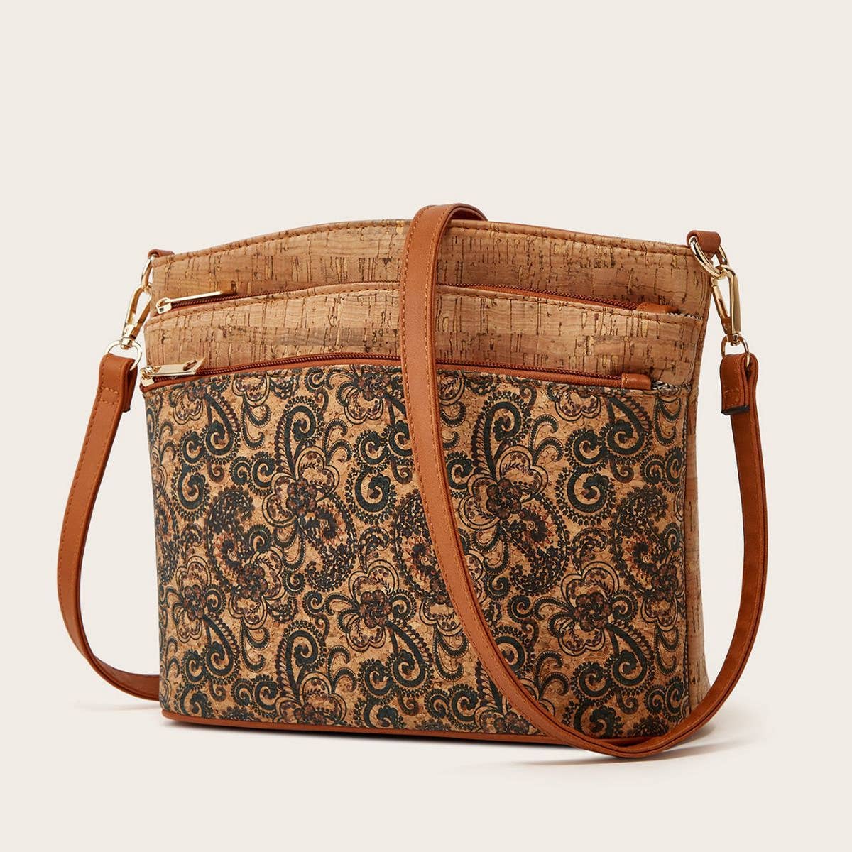 RETRO PRINT ETHNIC STYLE SHOULDER BAG_CWAB2634