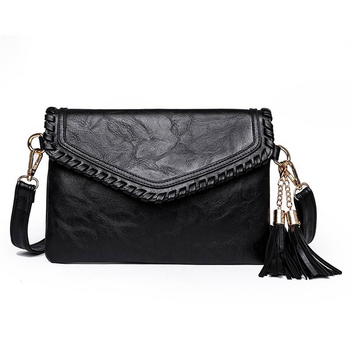 FASHIONABLE SHOULDER CROSSBODY BAG WITH TASSELS_CWAB1814