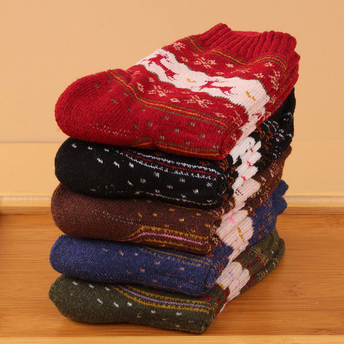 2024 NEW LOVE DEER RABBIT 5 PAIRS SOCKS_CWMS0700