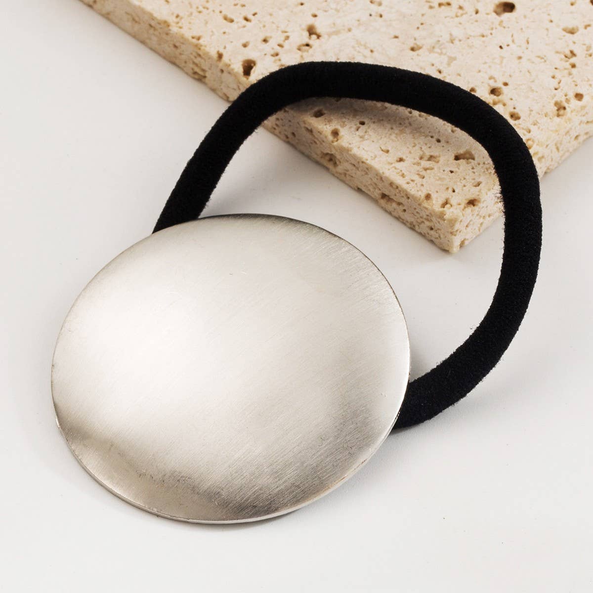 Geometric Metal Hair Tie for Stylish Low Ponytail