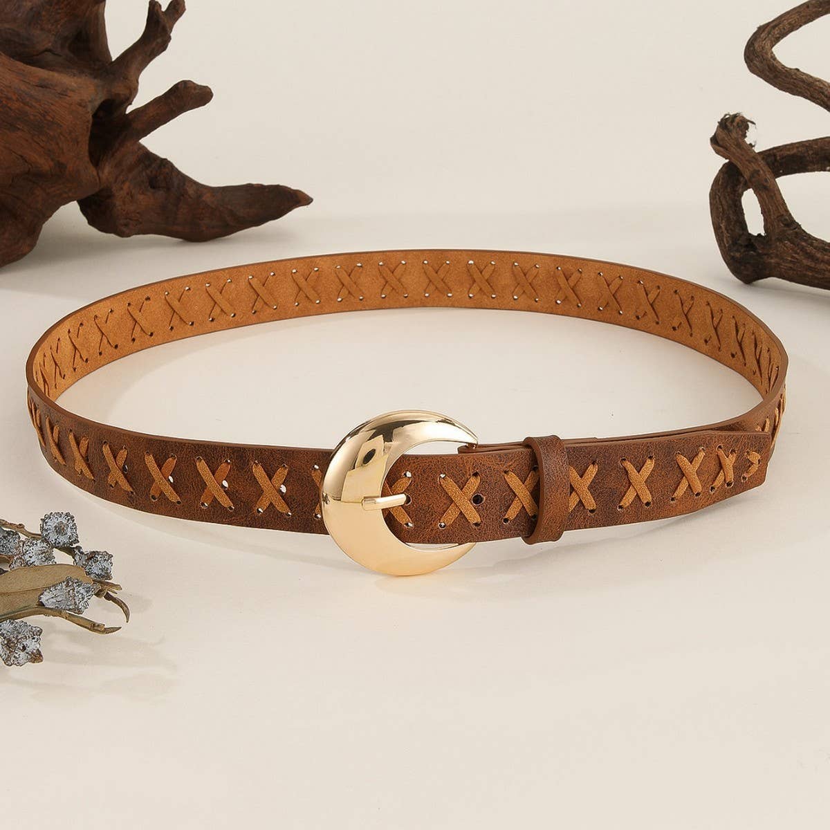 VINTAGE DISTRESSED HAND-WOVEN BELT