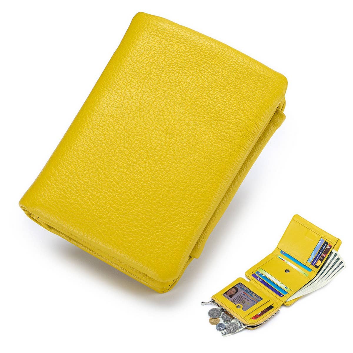 Women¡¯s Leather Tri-Fold Wallet ? Multi-Card_CUAB00400