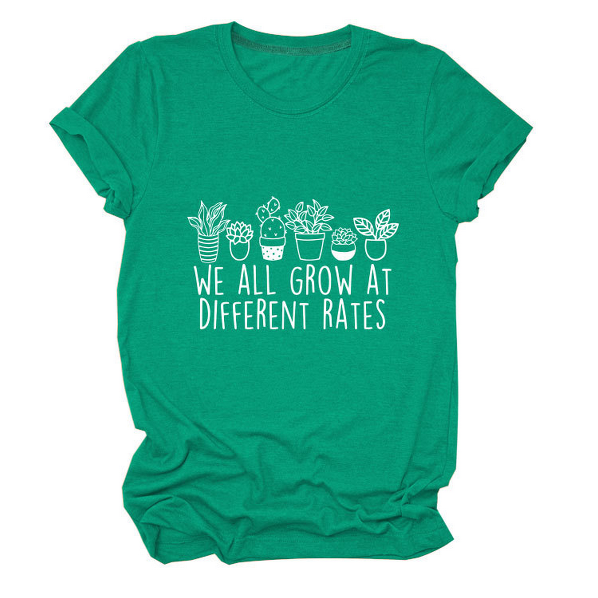 Printed Crew Neck Tee, We All Grow Graphic_CWTTS1493