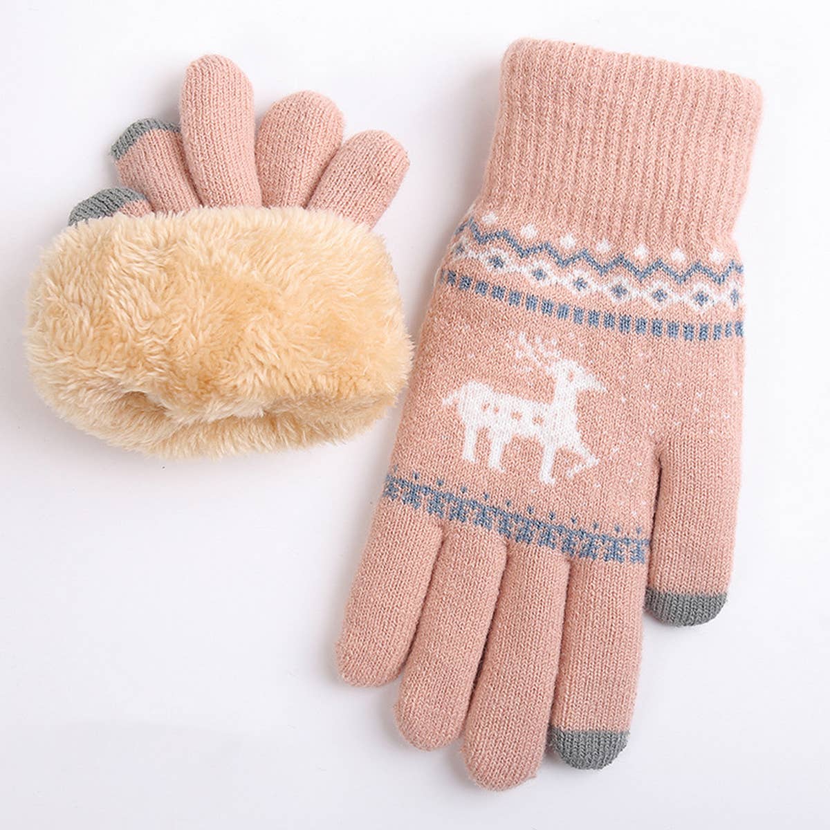 Winter Touchscreen Gloves ? Thick Knit for Women_CWAG0133