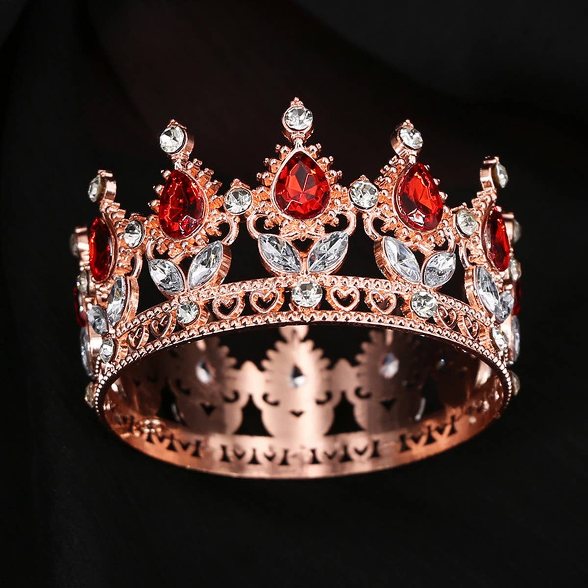 FLOWER CAKE DECORATION WEDDING CRYSTAL TIARAS