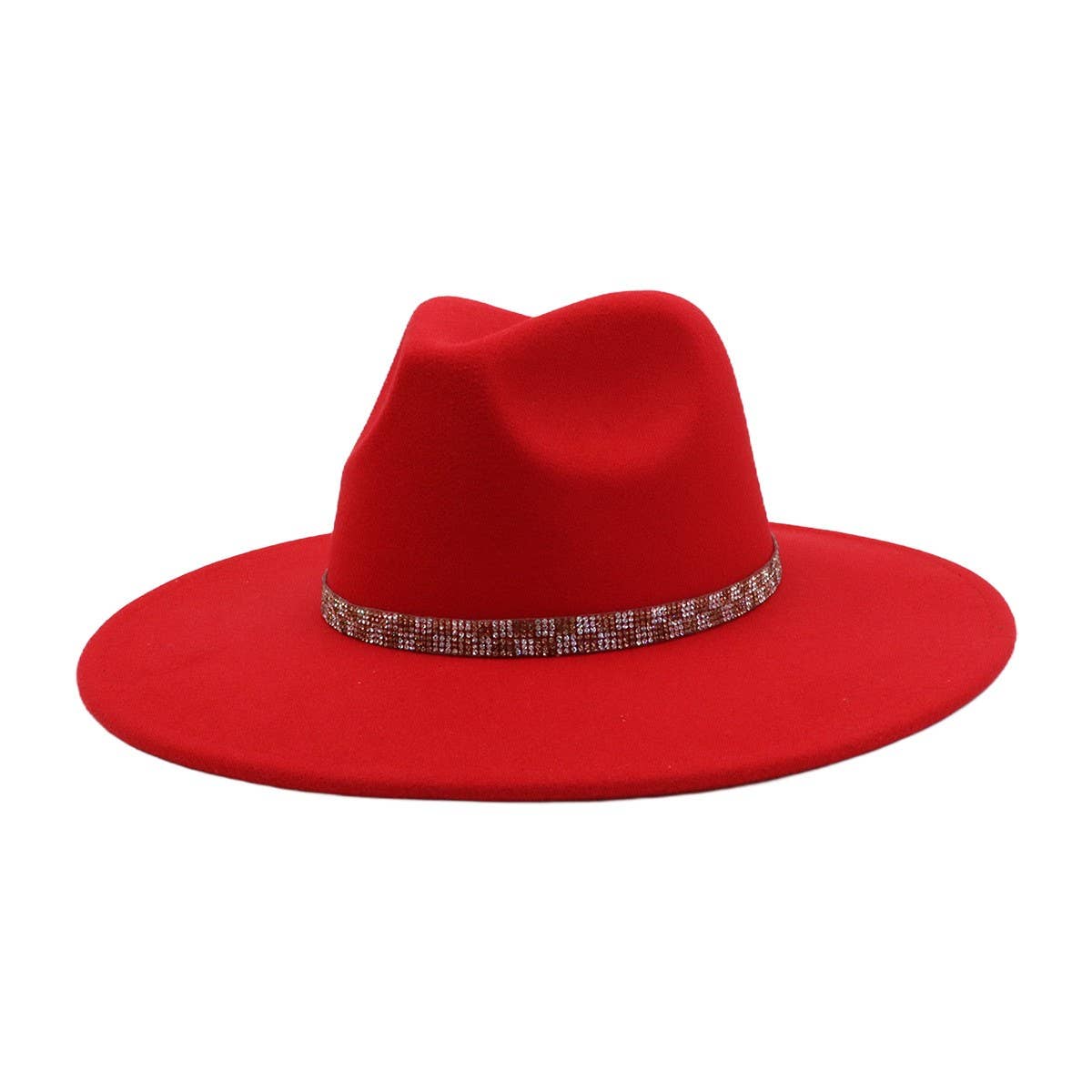 Ethnic Style Wool Blend Fedora Hat Men & Women_CWAH04379