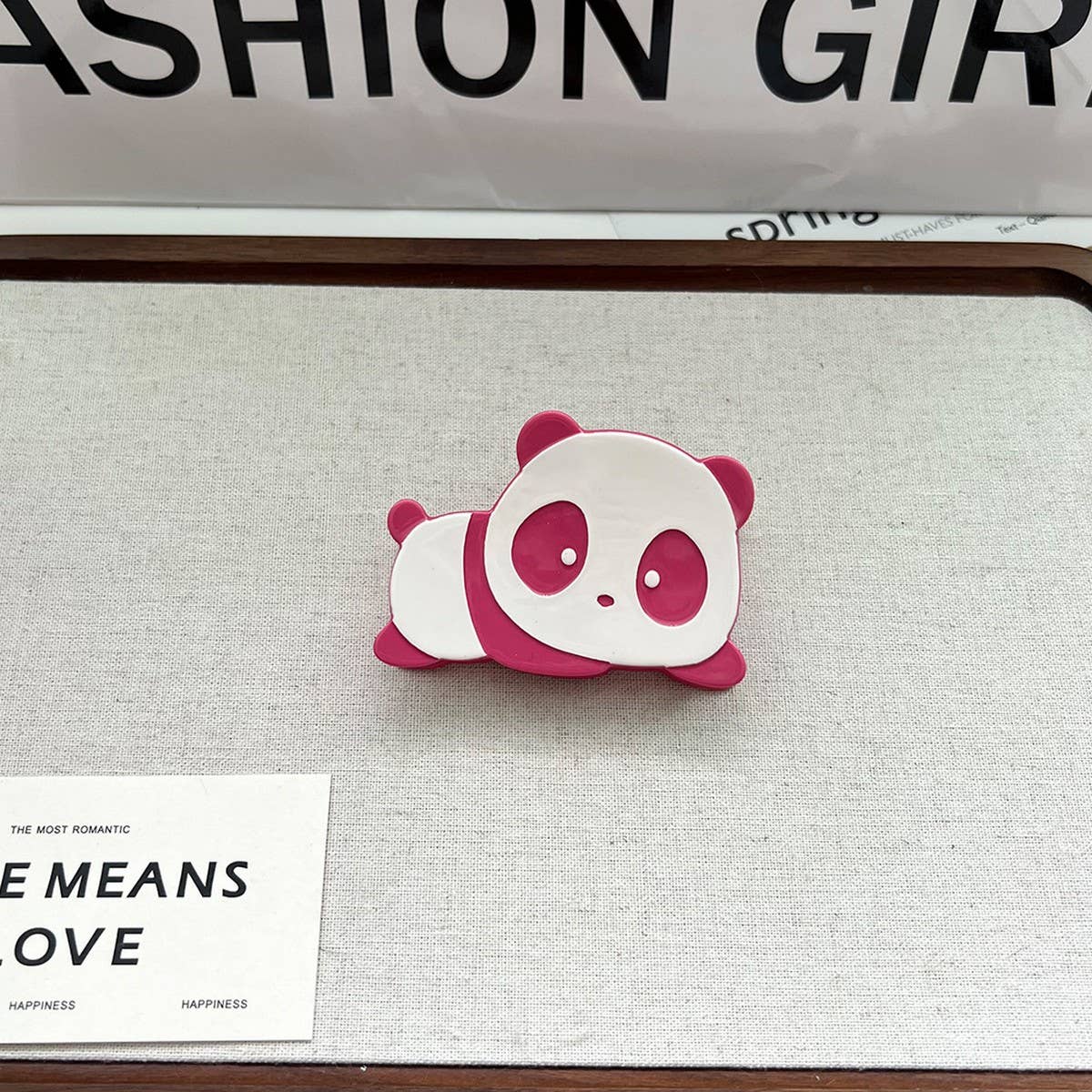 Panda Acetate Hair Claw ??Cute Chinese Style Clip_CWAHA5750