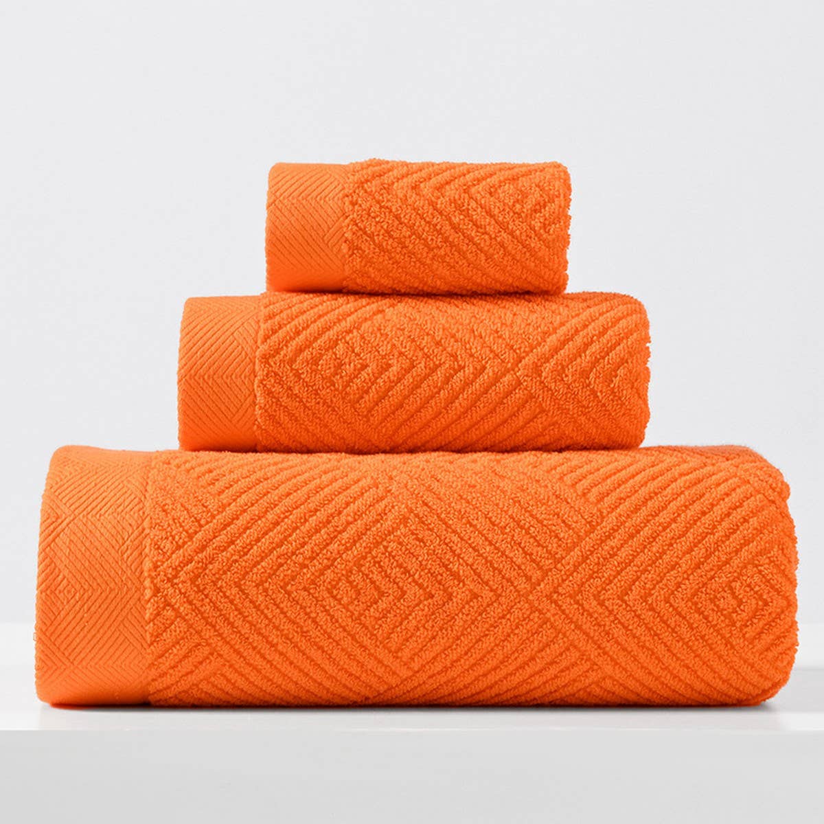 HOUSEHOLD THICK BATH TOWEL THREE PIECE SET