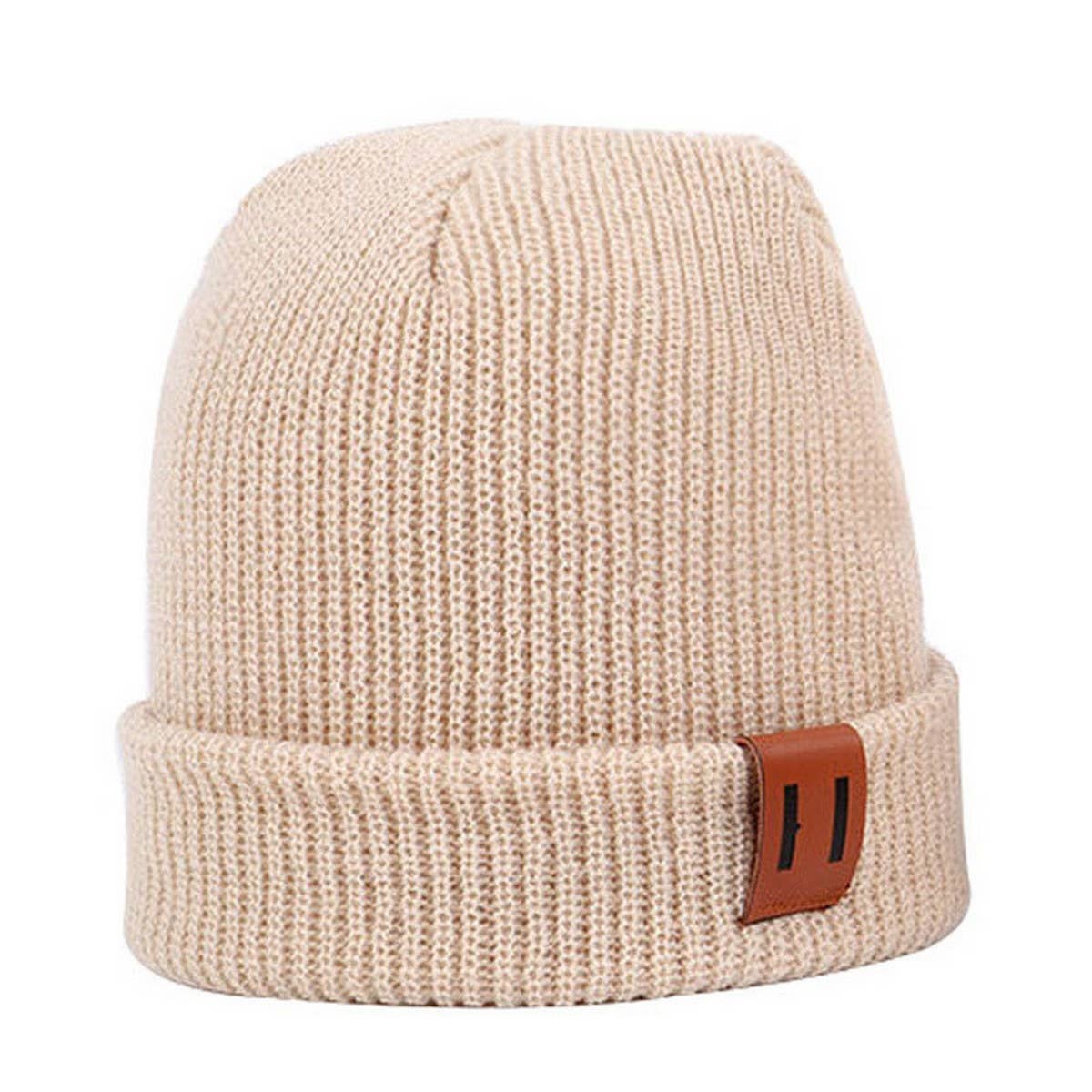 NEW WINTER PIG NOSE LABEL BABY KNITTED HAT_CWAH1748