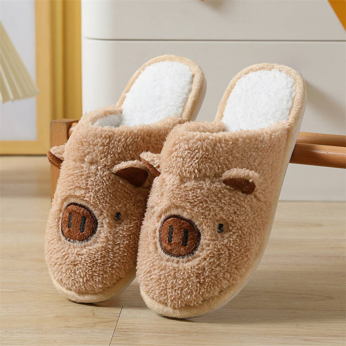 HOUSEHOLD CUTE CARTOON BEAR COTTON SLIPPERS