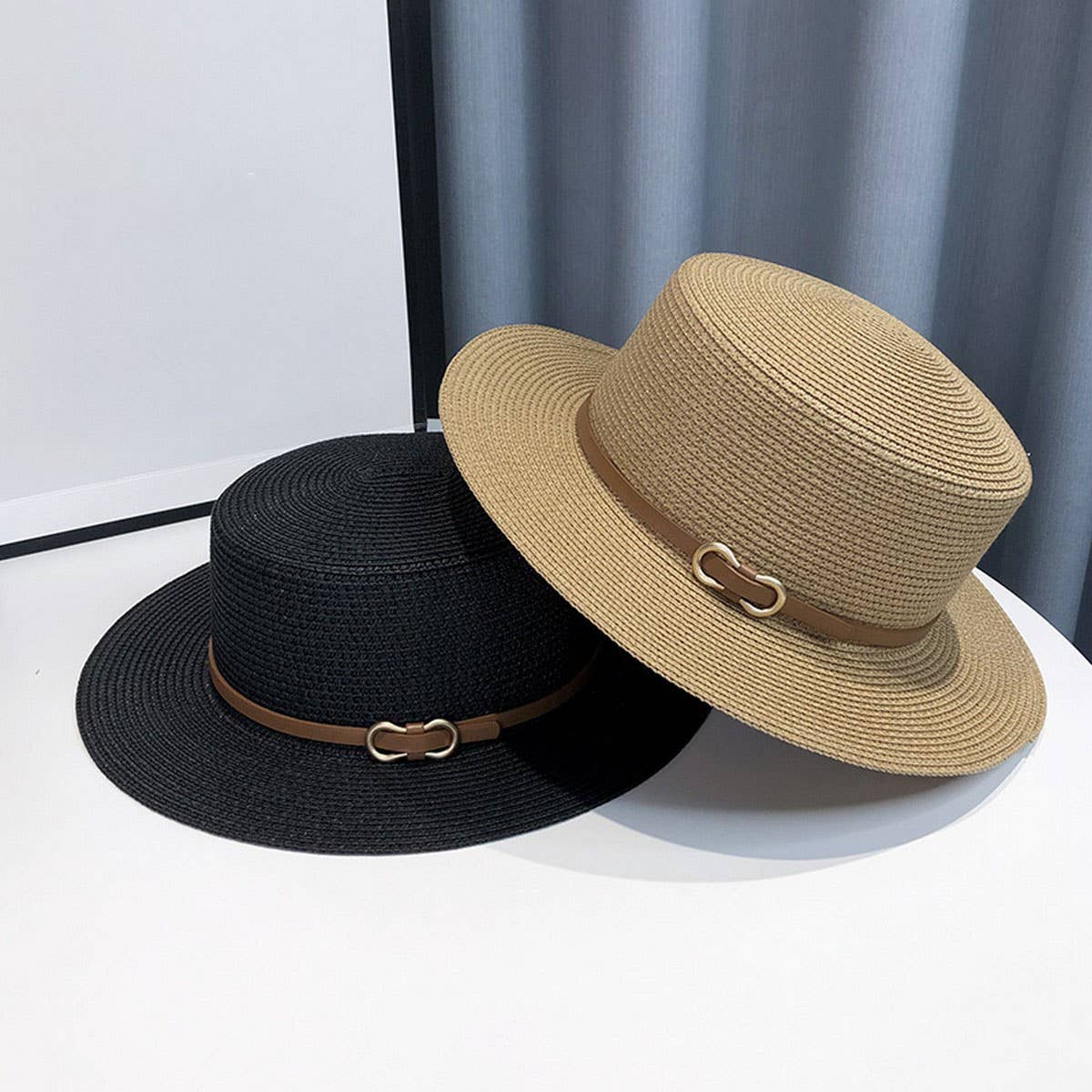 Summer beach elegant sun protection straw hat_CWAH3415