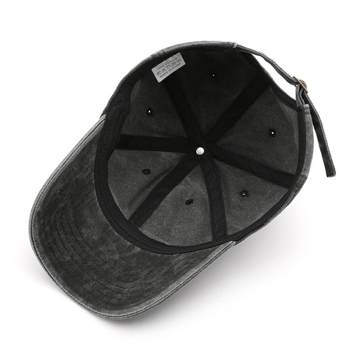 Vintage Washed Distressed Heart Embroidery Cap_CWAH1279
