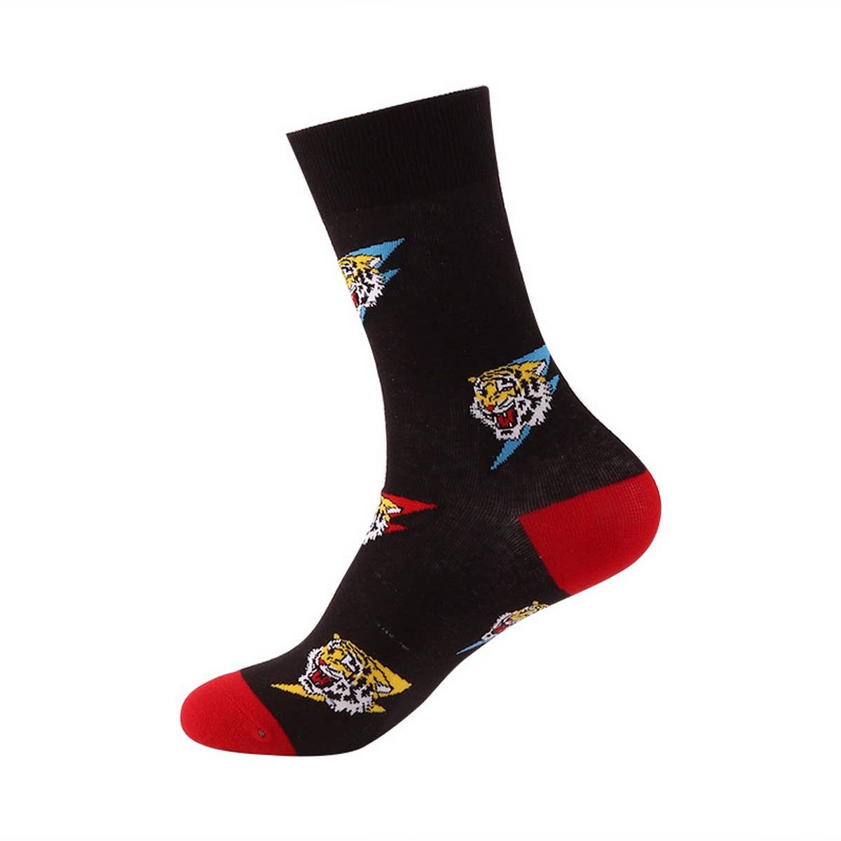 CASUAL GEOMETRIC MID-CALF SOCKS_CWMS1004