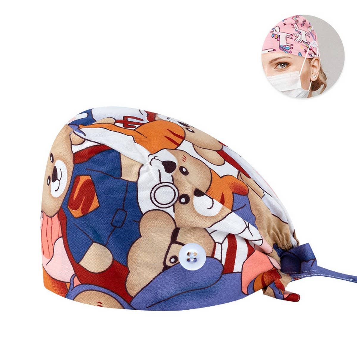 PURE COTTON CARTOON PRINT THIN TOE CAP_CWAH3389