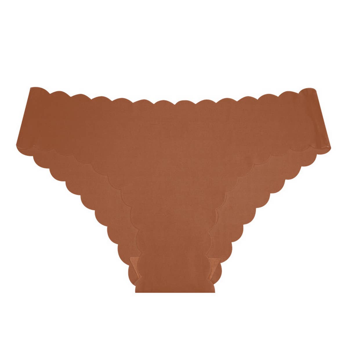 WOMEN MID-WAIST WAVY LACE ICE SILK PANTIES