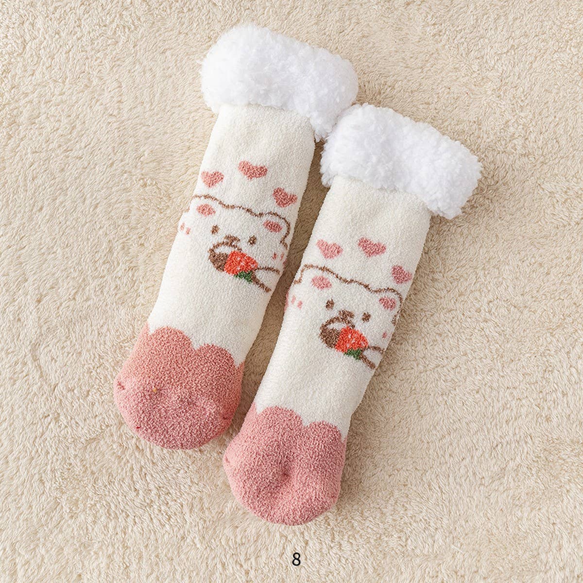 WINTER MID-TUBE NON-SLIP FLOOR SOCKS FOR WOMEN