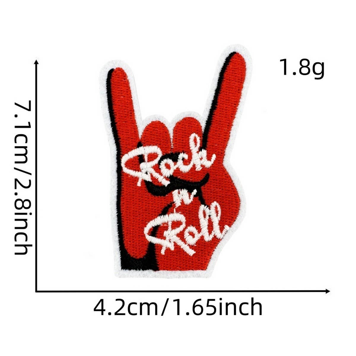 CARTOON BLACK MUSIC SKULL SERIES CLOTH STICKER_CWMM4050