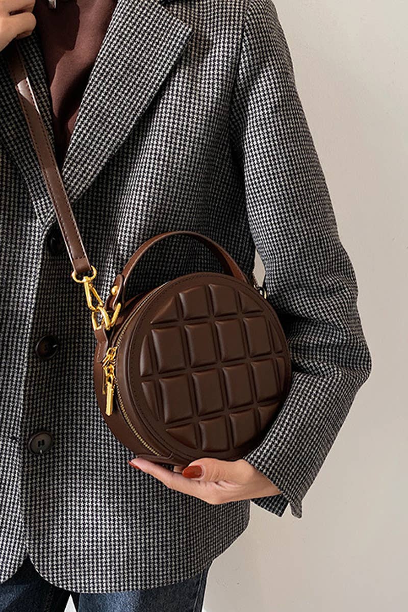 WAFFLE LOUND CROSS BODY BAG_CUAB0087