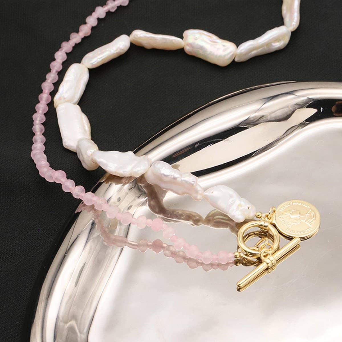 NICHE ALL-MATCH NATURAL FRESHWATER PEARL NECKLACE_CWAJE3847