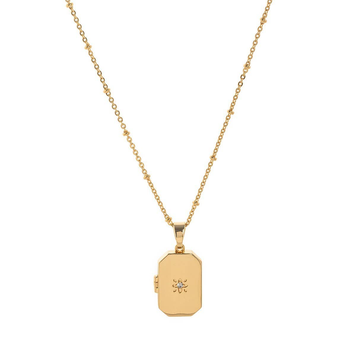 Heart Flower Album Pendant Necklace