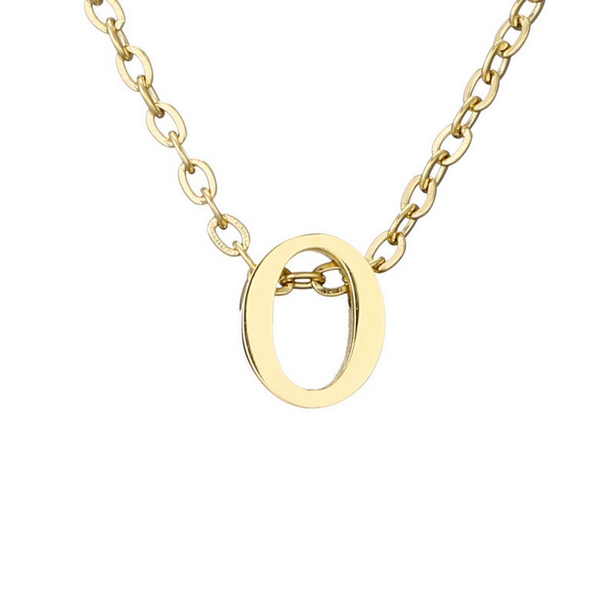 NEW CREATIVE STAINLESS STEEL GOLD LETTER NECKLACE