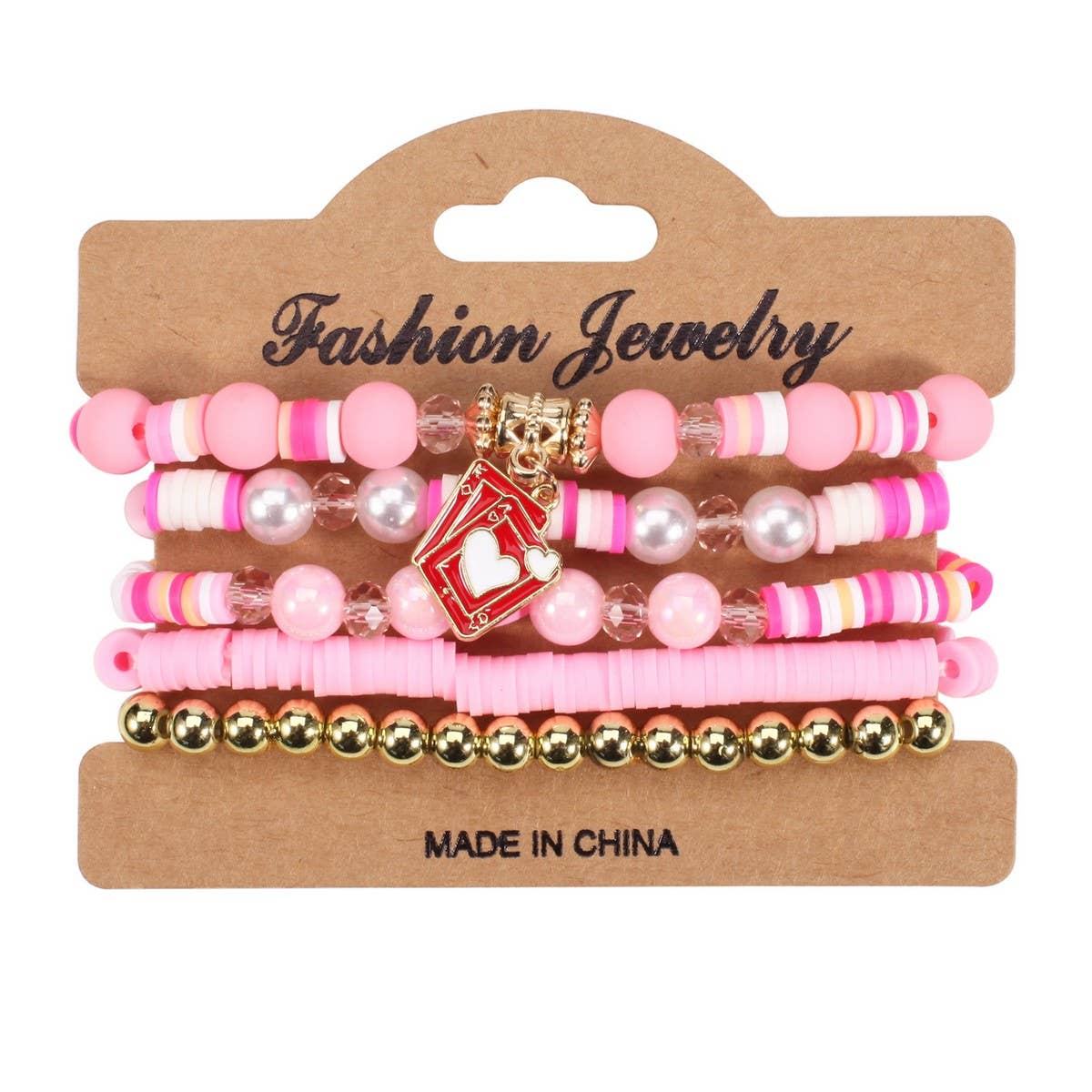 CWAJE05693_VALENTINE HEART CRYSTAL BEADED ELASTIC BRACELET