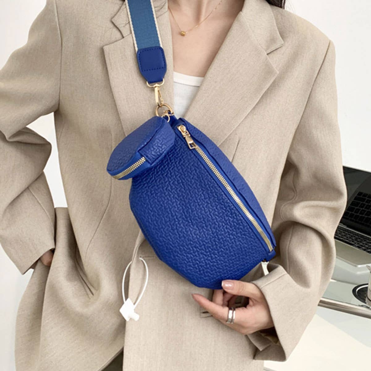 CASUAL,SIMPLE PURSE PENDANT FANNY BELT BAG_CWAB0949