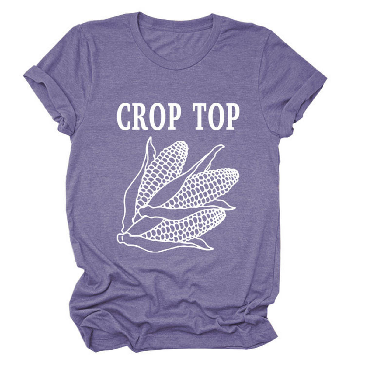 Corn Letter Print Tee ? Women¡¯s Casual T-Shirt