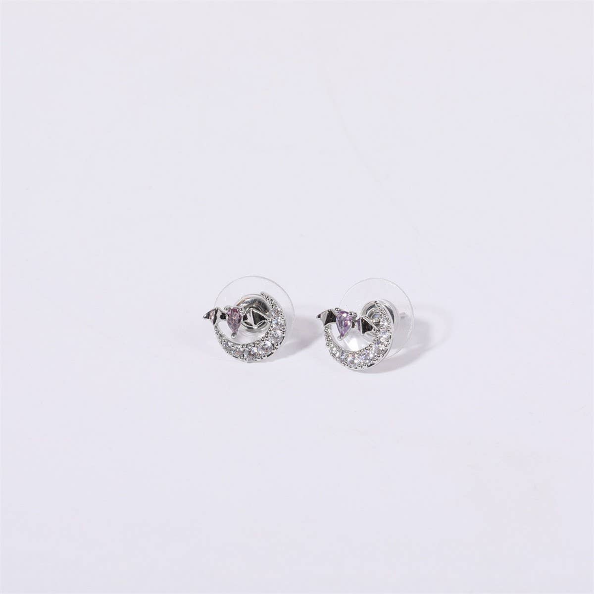 Halloween Devil Spider Witch Bat Heart Earrings