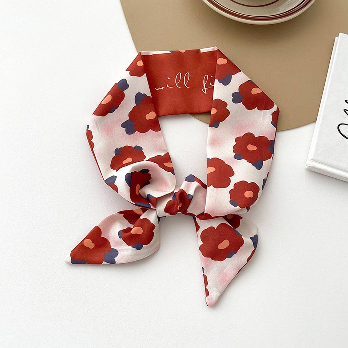 WOMEN'S LONG SILK SCARF FASHION HEADBAND