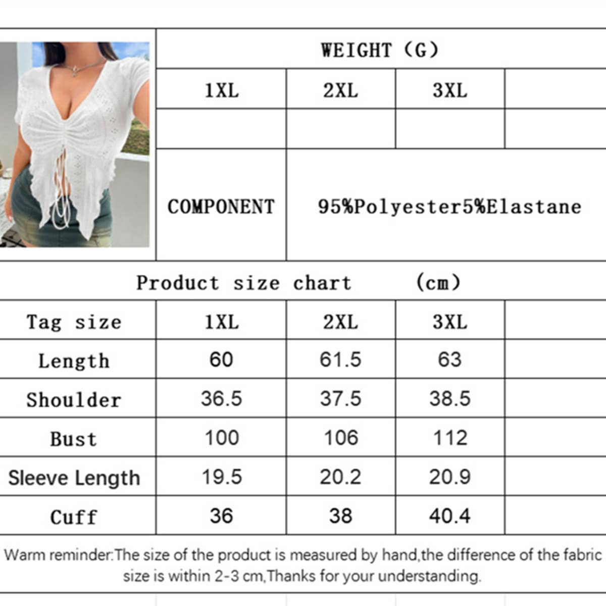 Sweet & Spicy Style V-Neck Tight T-Shirt