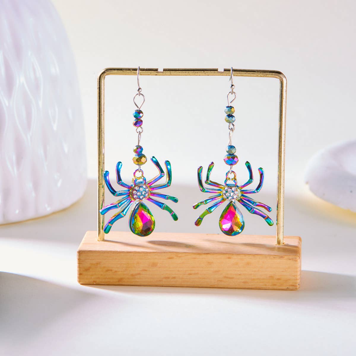 HALLOWEEN SPIDER CREATIVE EARRINGS