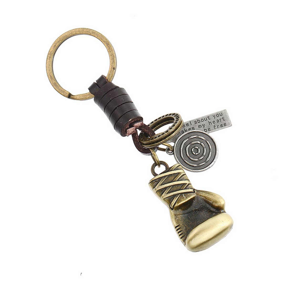 SIMPLE CREATIVE ALLOY GLOVES CAR KEYCHAIN_CWMM4711