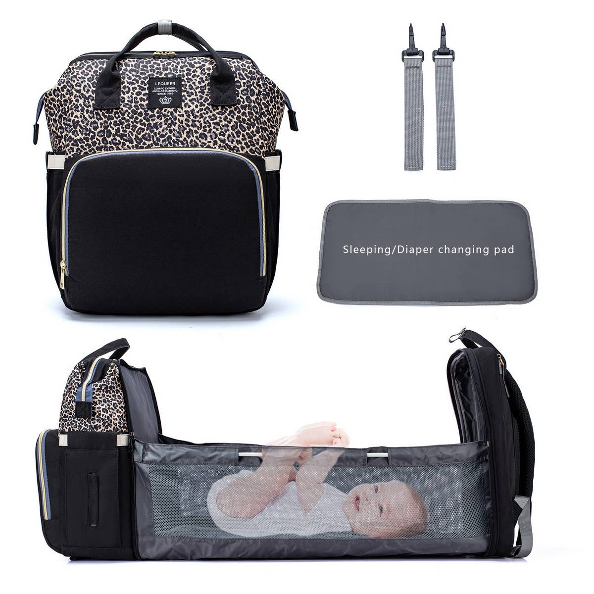 NEW PORTABLE FOLDING CRIB MOMMY BAG_CWAB2229