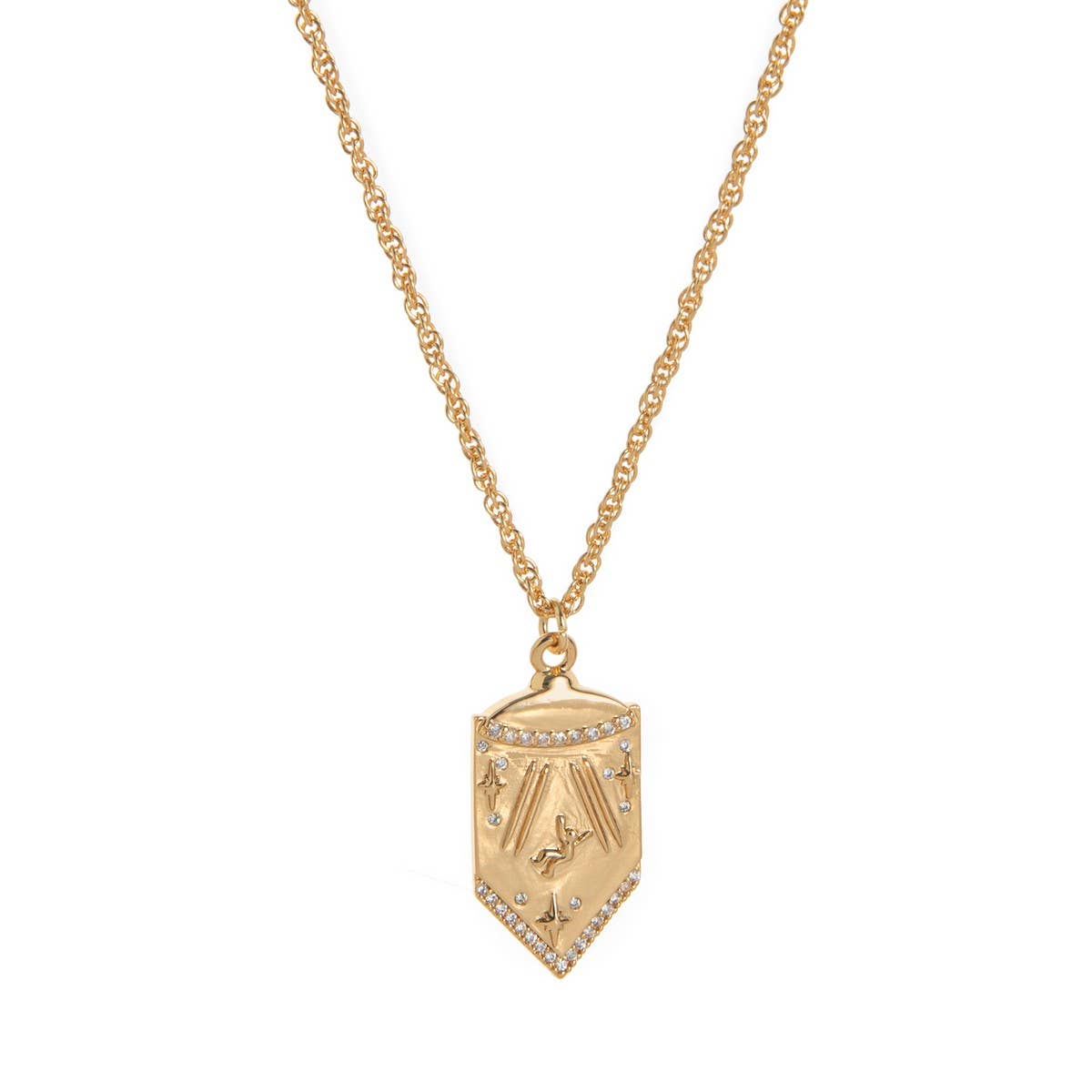 Star & Moon Pendant ??Long Statement Necklace_CWMM6970