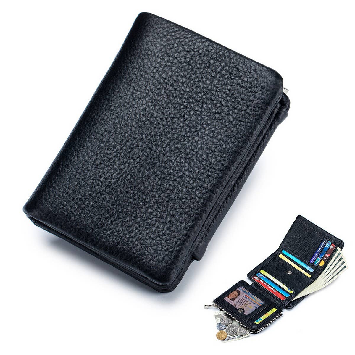Women¡¯s Leather Tri-Fold Wallet ? Multi-Card_CUAB00400