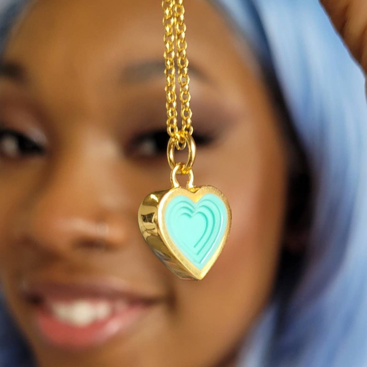 Heart Geometric Stainless Steel Necklace