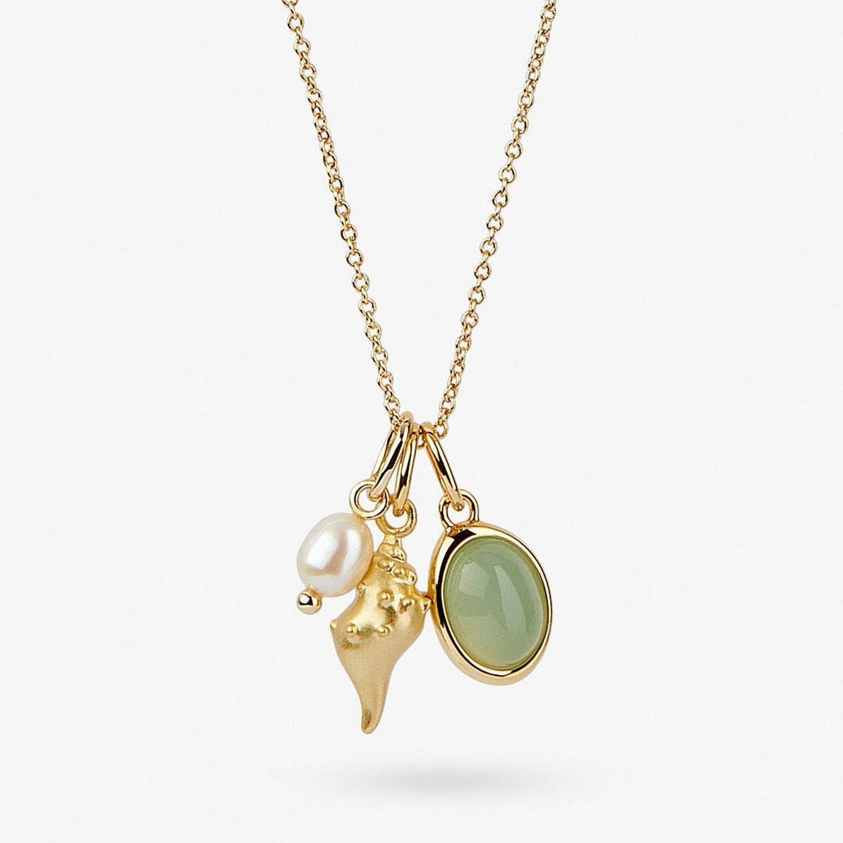 NEW FASHION RETRO SHELL PEARL STYLE NECKLACE
