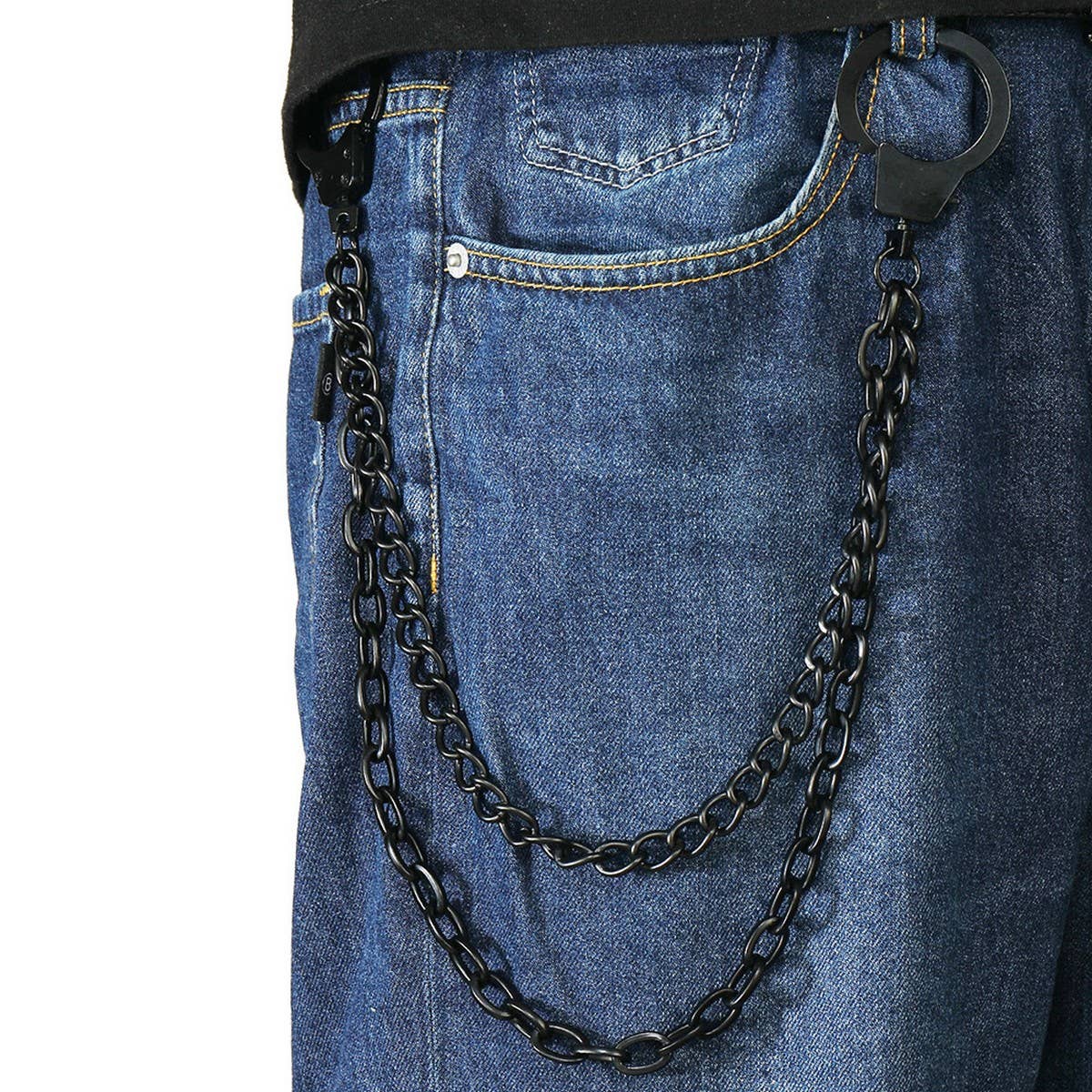 CREATIVE ALLOY HANDCUFFS CHAIN HIP-HOP PANTS CHAIN