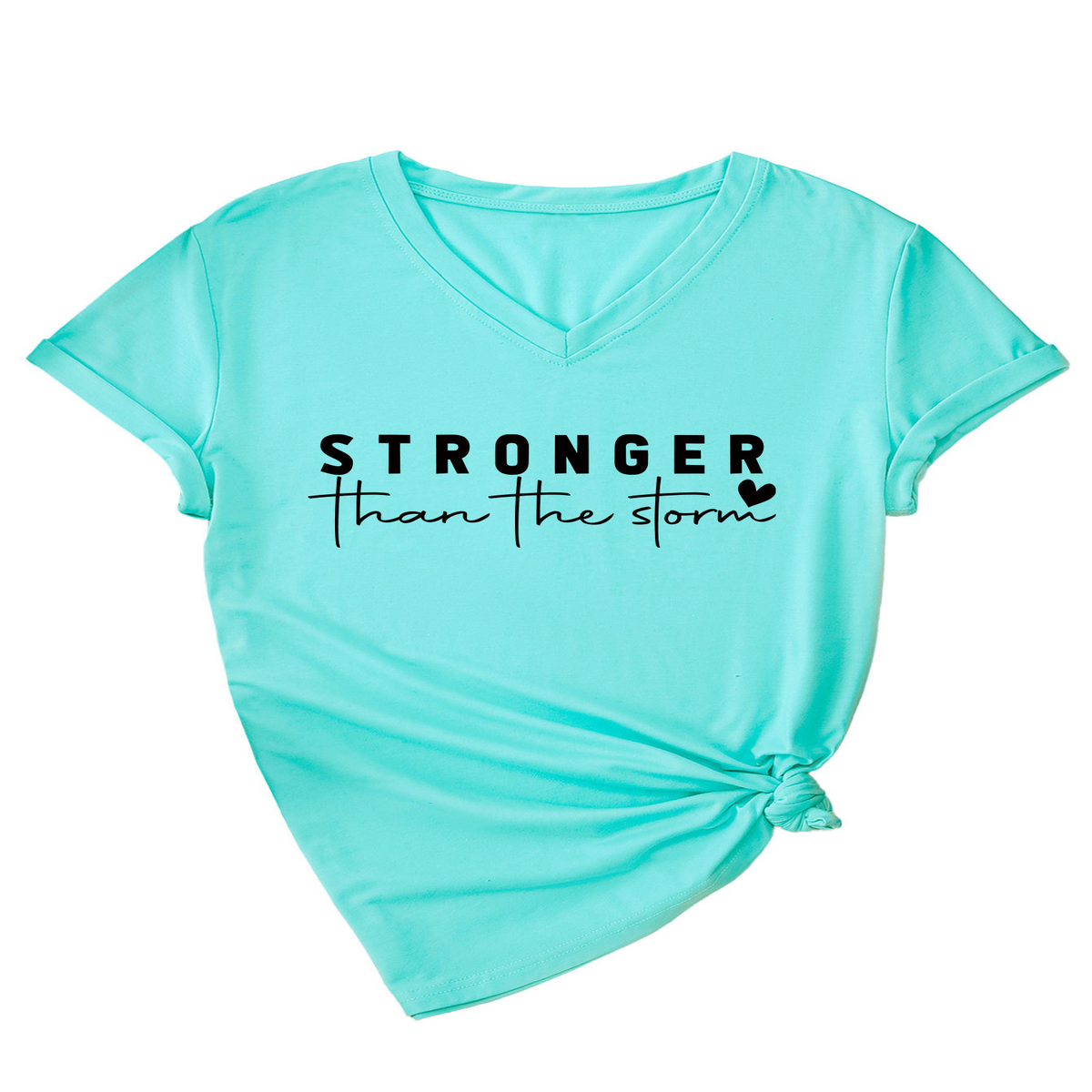 Basic V-Neck Tee for Women, Soft and Stylish_CWTTS1470