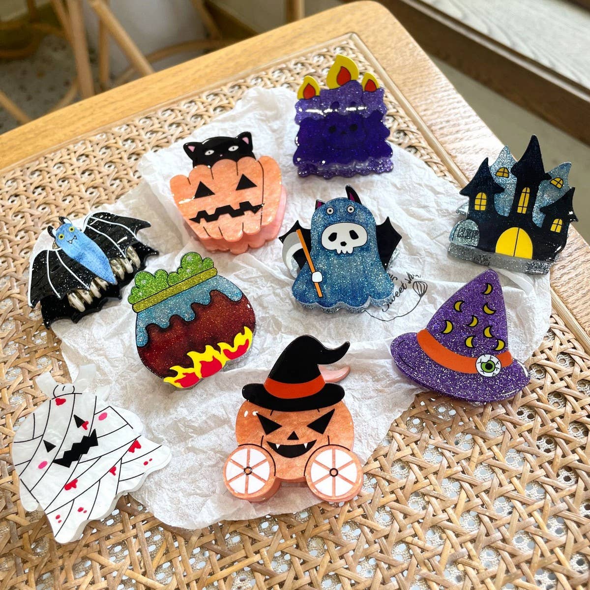 HALLOWEEN SERIES CUTE CARTOON HAIR CLAW CLIP