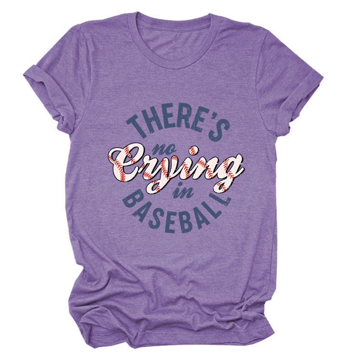 Women?™s ?œNo Crying in Baseball??Graphic Teep_CWTTSL0481