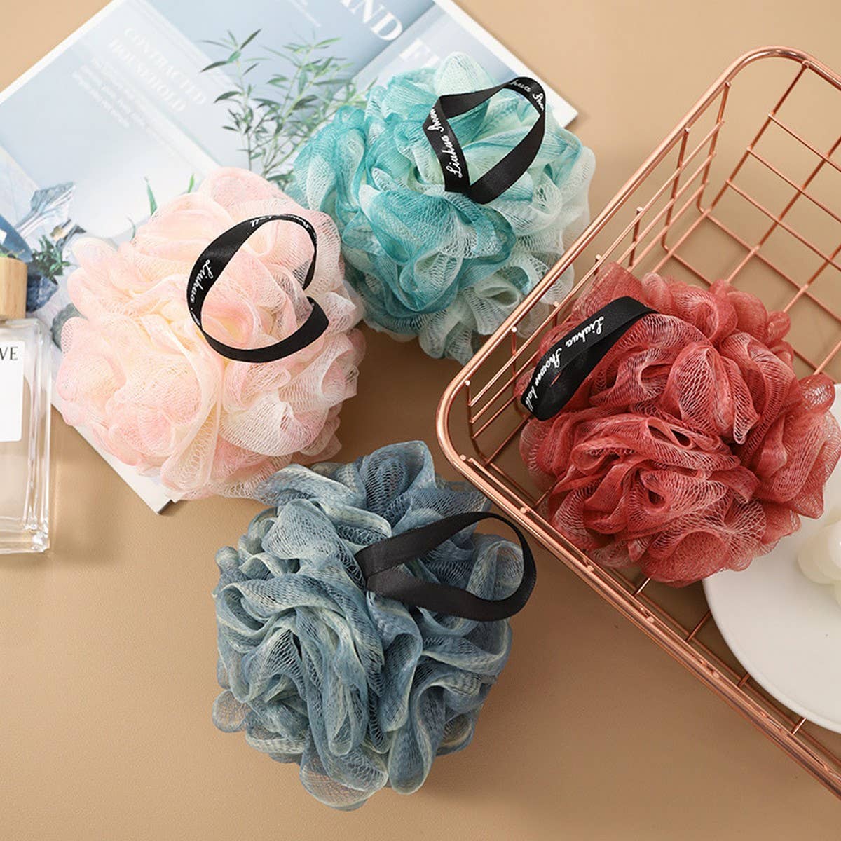 LARGE BATH POUF SUPER SOFT BATH POUF