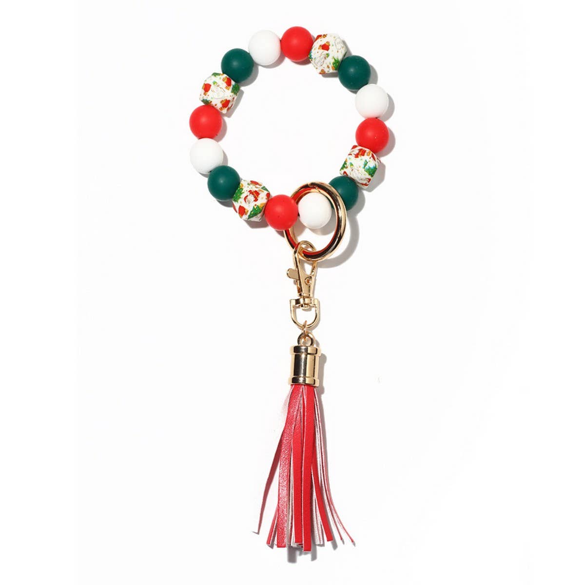 Silicone Bead Bracelet with Wood Beads Gift Set