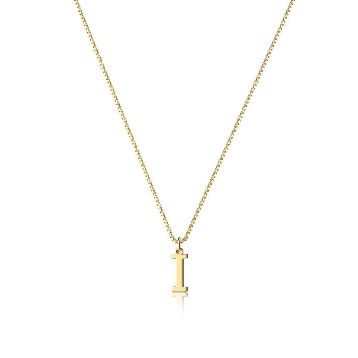 Simple and fashionable glossy 26-letter necklace