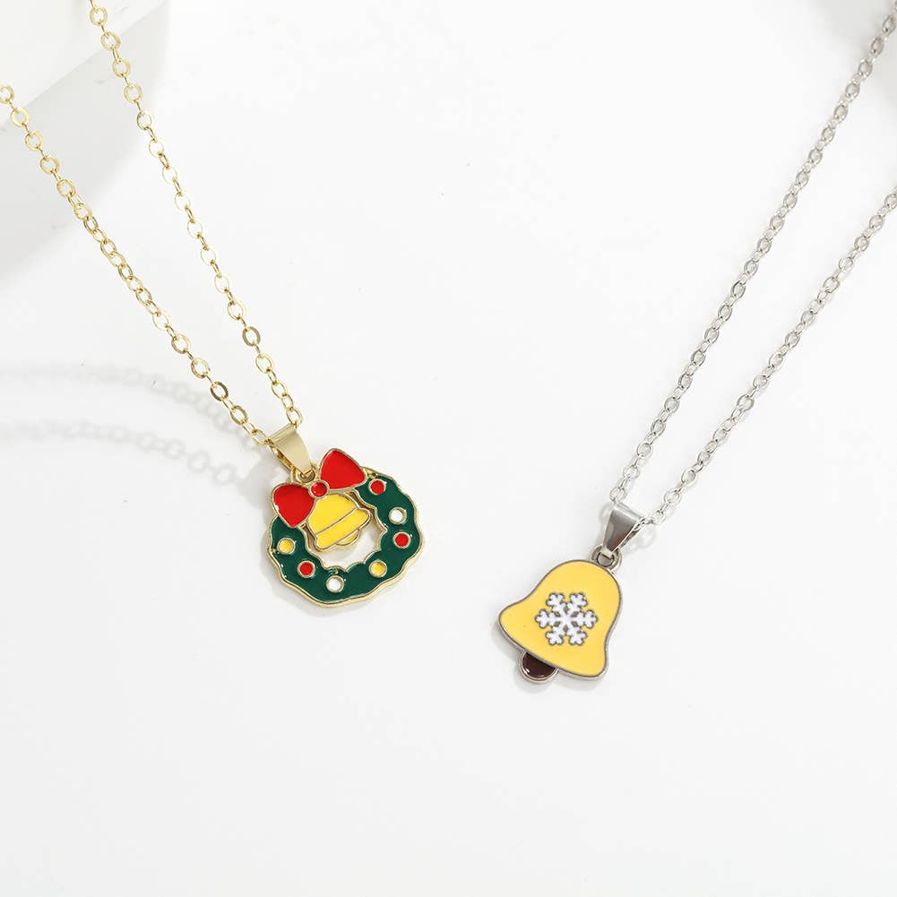 ALLOY DRIPPING OIL CARTOON CHRISTMAS ORNAMENT