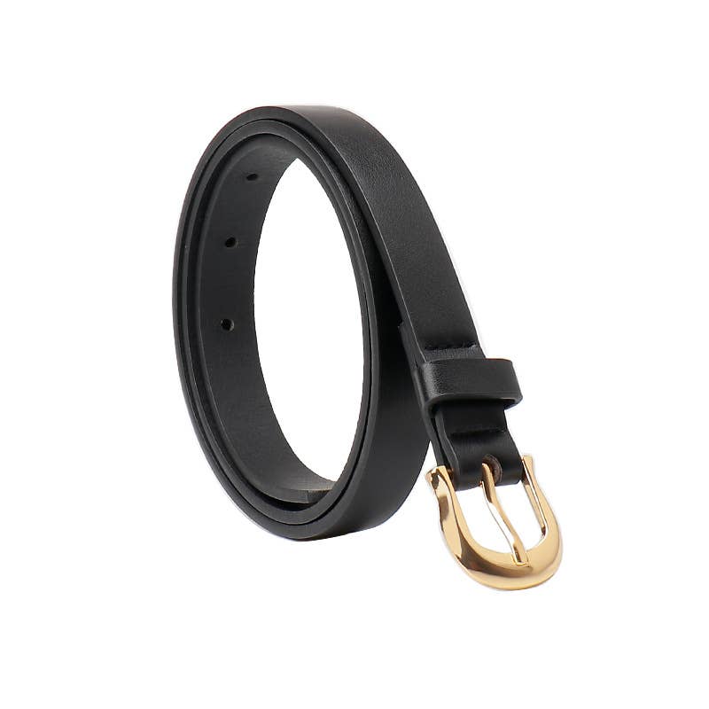 Versatile pink-button flat belt for commuting