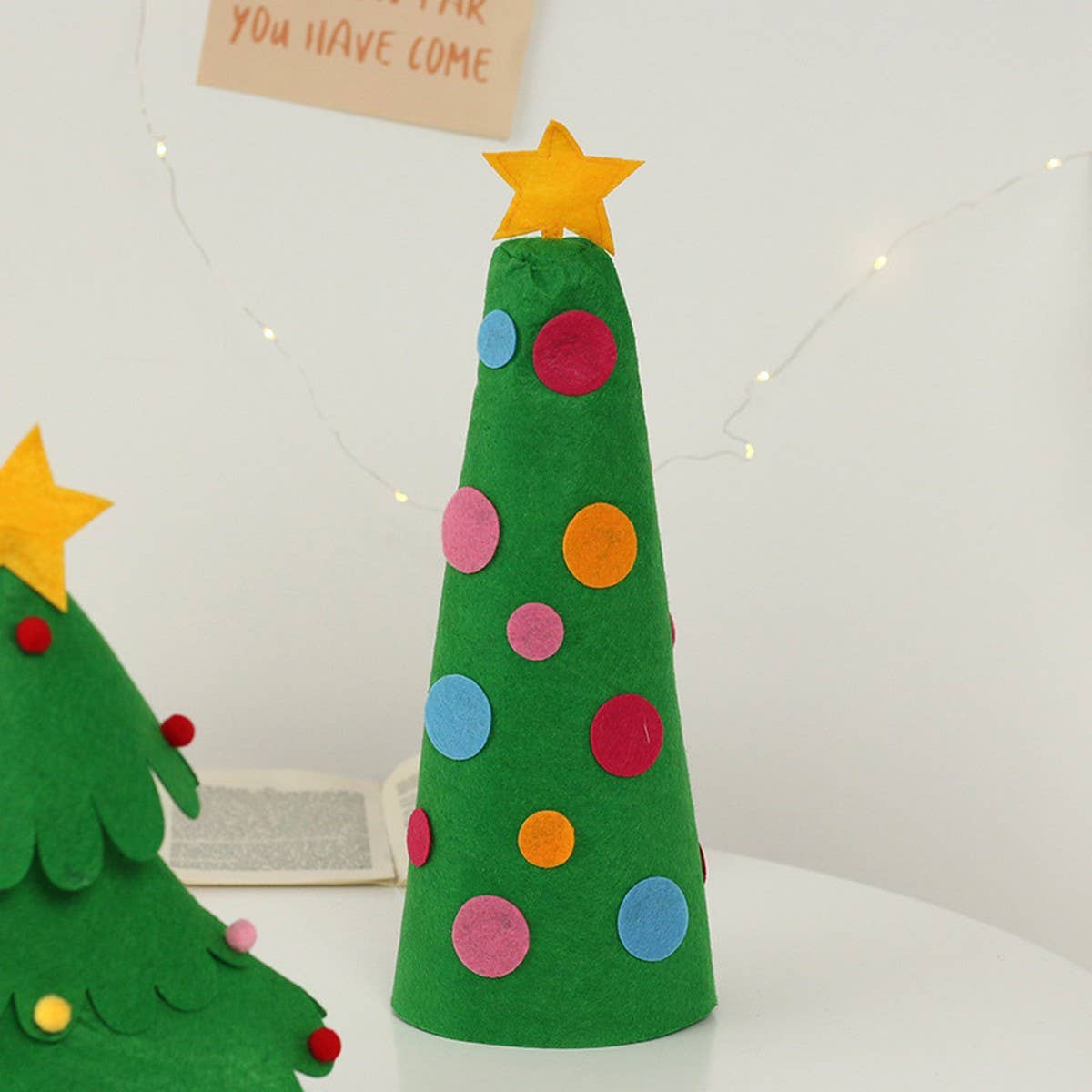 Creative Felt Christmas Tree Wine Bottle Cover_CWAJE05376