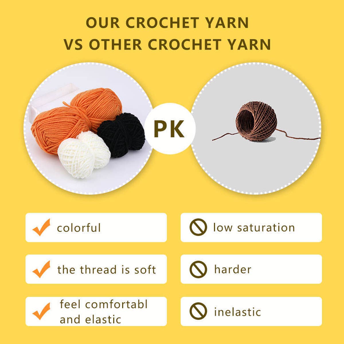 HANDMADE DIY DOLL CROCHET MATERIAL PACKAGE